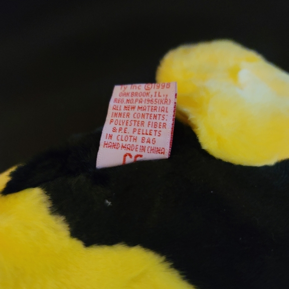 98 Vintage Bubbles the Fish TY Beanie Buddy - Picture 7 of 7